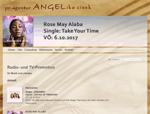 Tablet Screenshot of angelika-cisek.de